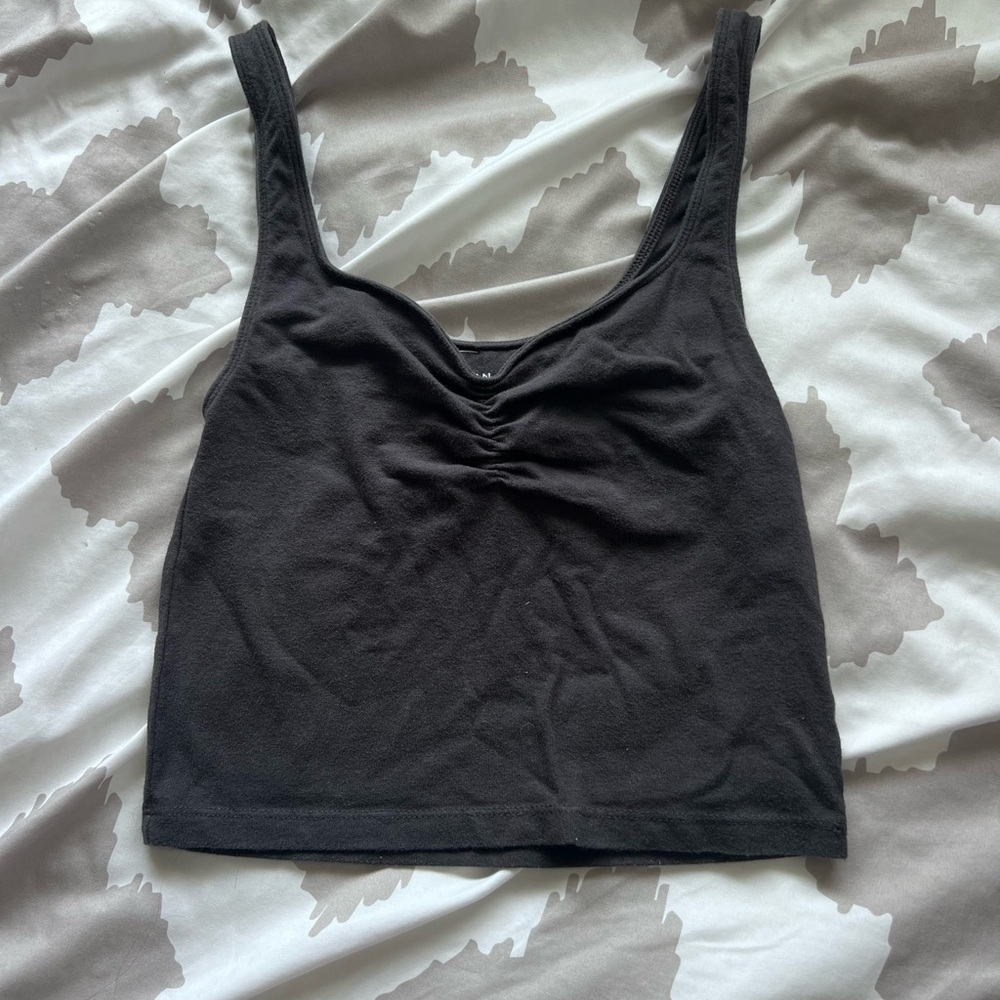 Black American eagle cropped tank size xs